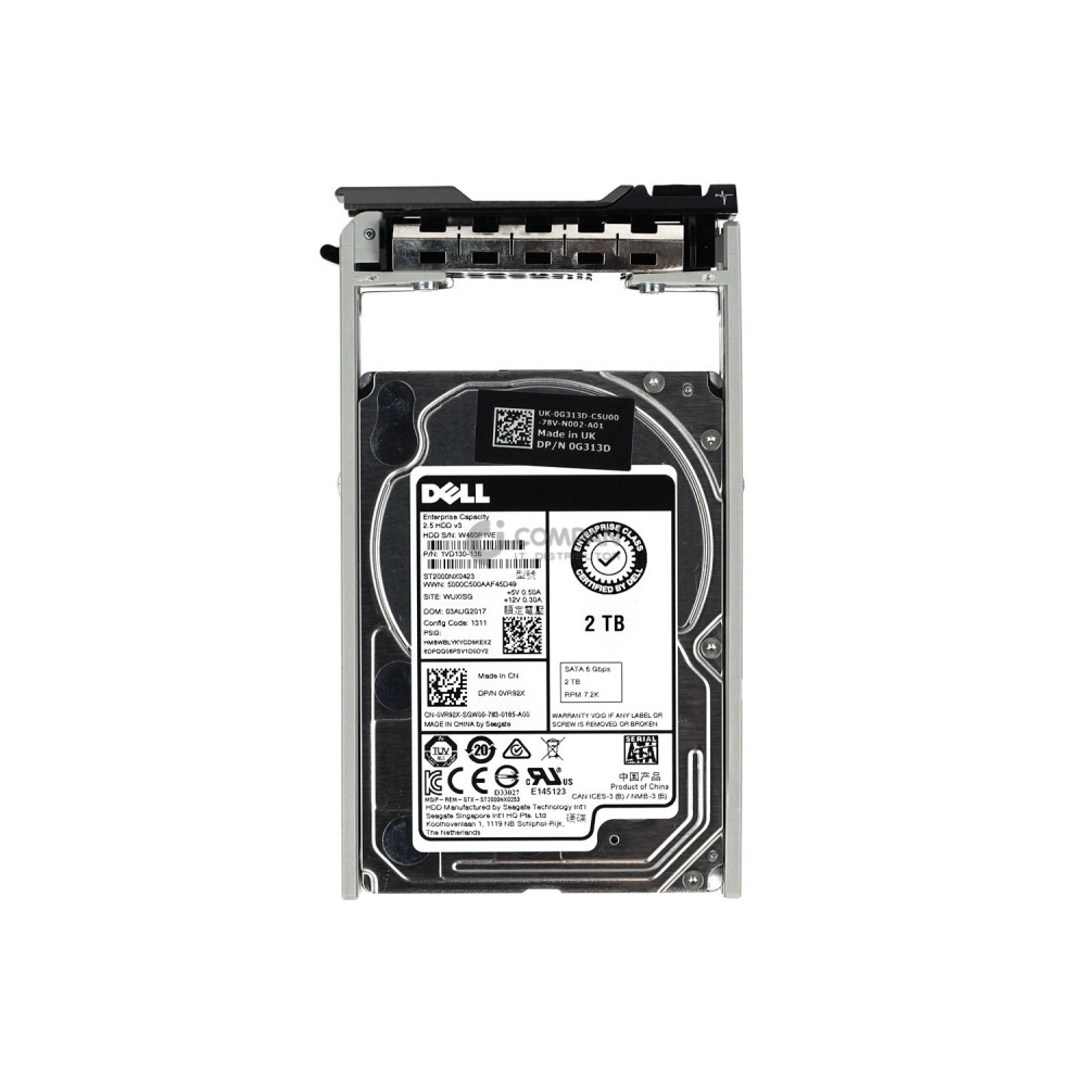 VR92X DELL HDD 2TB 7.2K SATA 6G 2.5" SFF